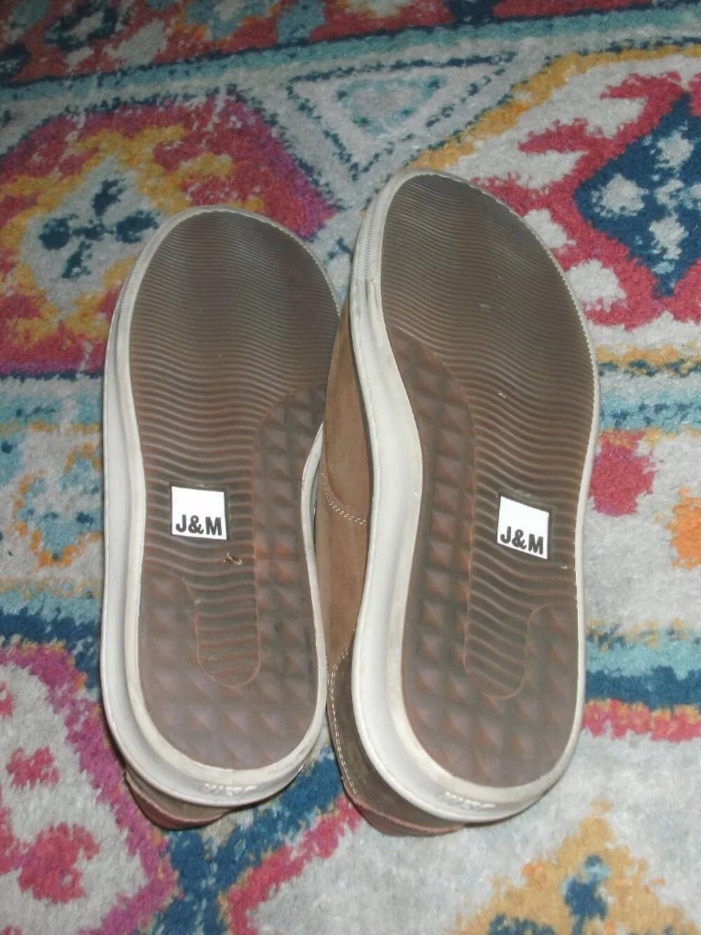 J&M Brown Soft Leather Lace up Oxford Shoe size 11.5